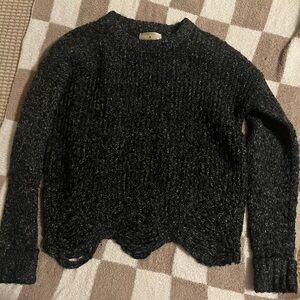 Ruby Moon Charcoal Knit Sweater